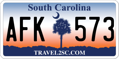 SC license plate AFK573