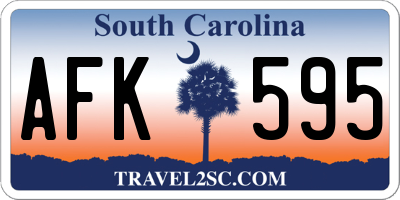 SC license plate AFK595