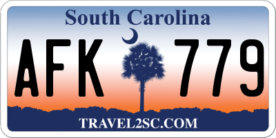 SC license plate AFK779