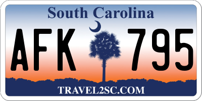 SC license plate AFK795
