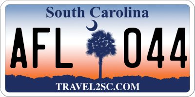 SC license plate AFL044