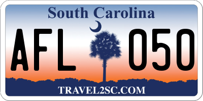 SC license plate AFL050
