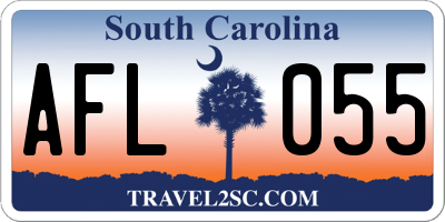 SC license plate AFL055