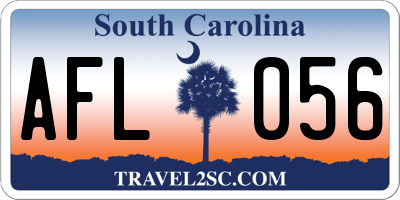 SC license plate AFL056