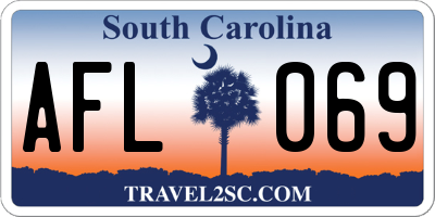 SC license plate AFL069