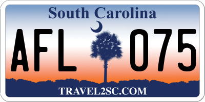 SC license plate AFL075