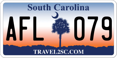 SC license plate AFL079