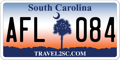 SC license plate AFL084