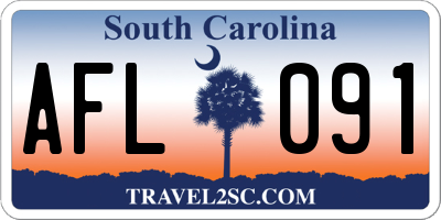 SC license plate AFL091
