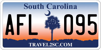 SC license plate AFL095