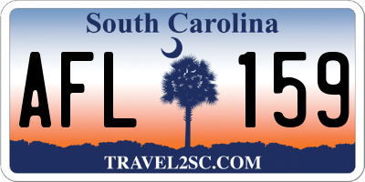 SC license plate AFL159