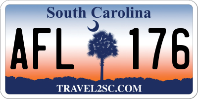 SC license plate AFL176