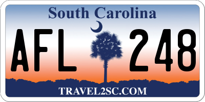 SC license plate AFL248
