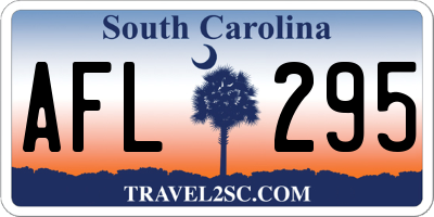 SC license plate AFL295