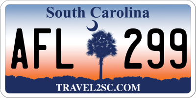 SC license plate AFL299