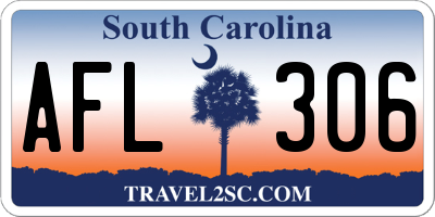 SC license plate AFL306