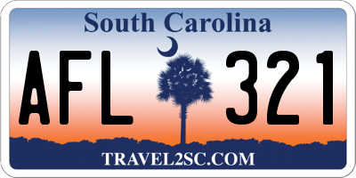 SC license plate AFL321