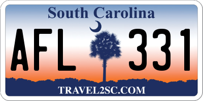 SC license plate AFL331