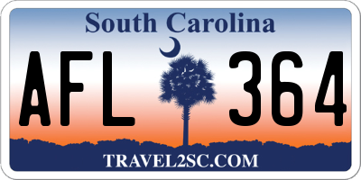 SC license plate AFL364