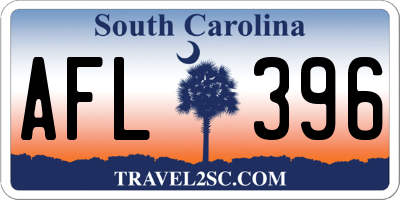 SC license plate AFL396