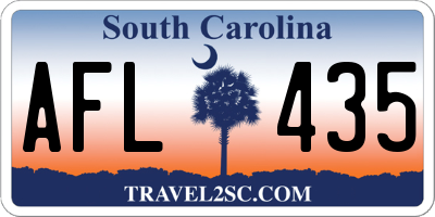 SC license plate AFL435