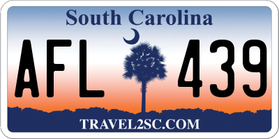 SC license plate AFL439