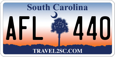SC license plate AFL440