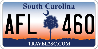 SC license plate AFL460