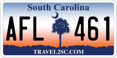 SC license plate AFL461