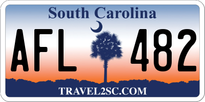 SC license plate AFL482