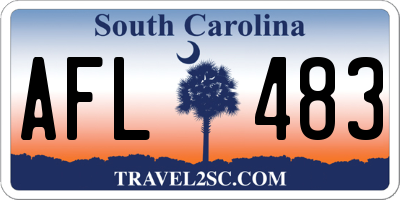 SC license plate AFL483