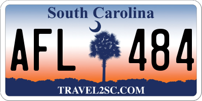 SC license plate AFL484