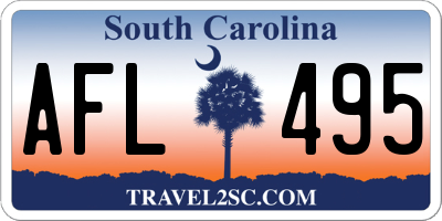 SC license plate AFL495