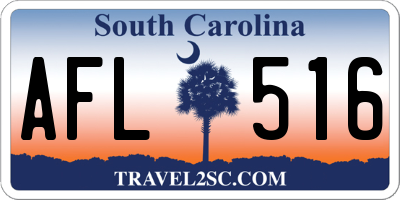 SC license plate AFL516