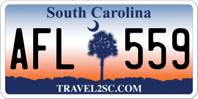 SC license plate AFL559