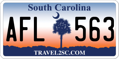 SC license plate AFL563