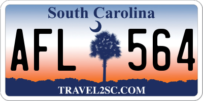 SC license plate AFL564