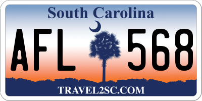 SC license plate AFL568