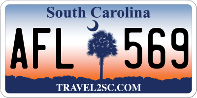 SC license plate AFL569