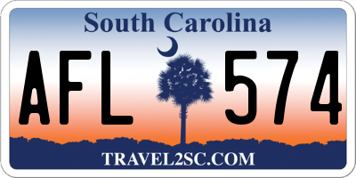 SC license plate AFL574