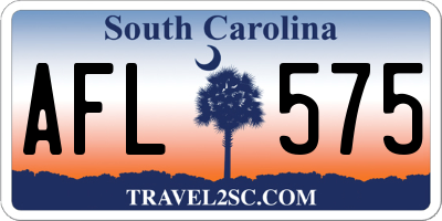 SC license plate AFL575