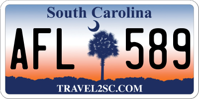 SC license plate AFL589
