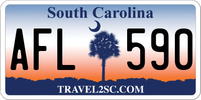 SC license plate AFL590