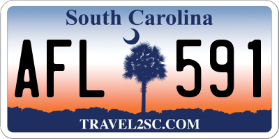 SC license plate AFL591