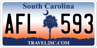 SC license plate AFL593