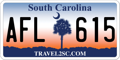 SC license plate AFL615