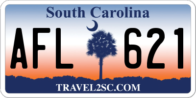 SC license plate AFL621