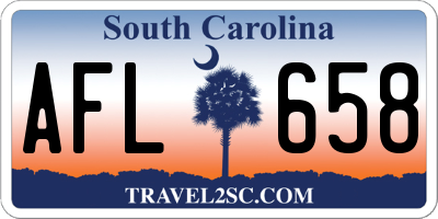 SC license plate AFL658