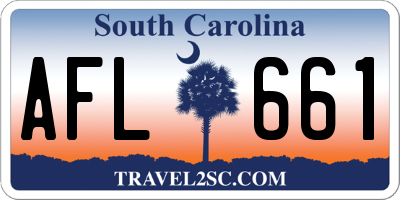 SC license plate AFL661