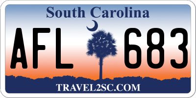 SC license plate AFL683